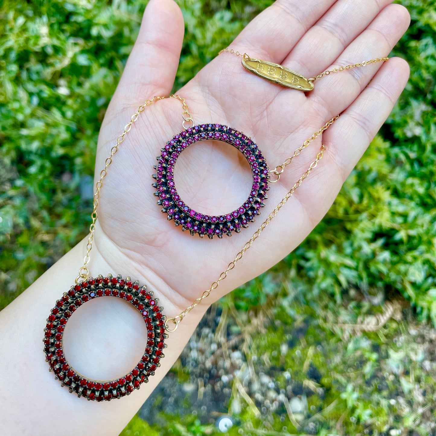 Antique French BEBE Doll Pin Necklace