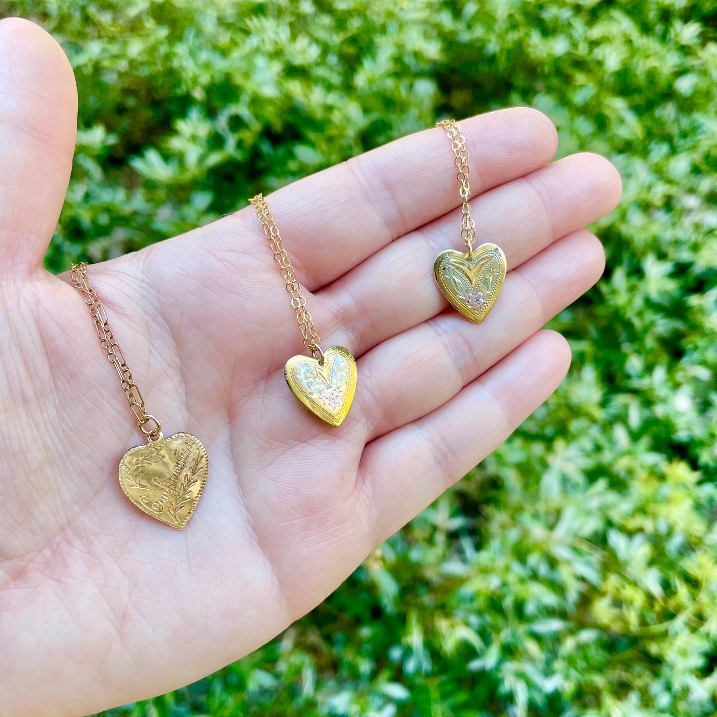 Antique Confirmation Heart Pendant
