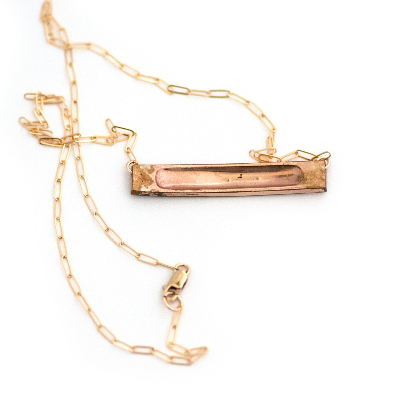 Red White and Blue Antique Bar Pin Necklace