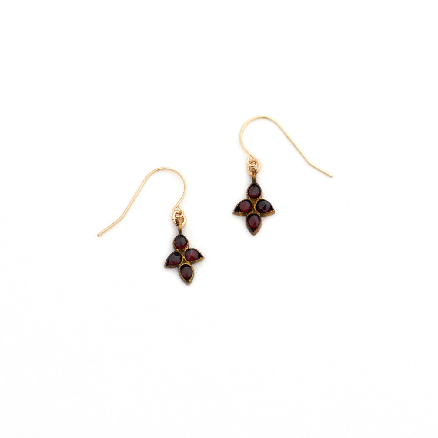 Antique Bohemian Garnet Earrings