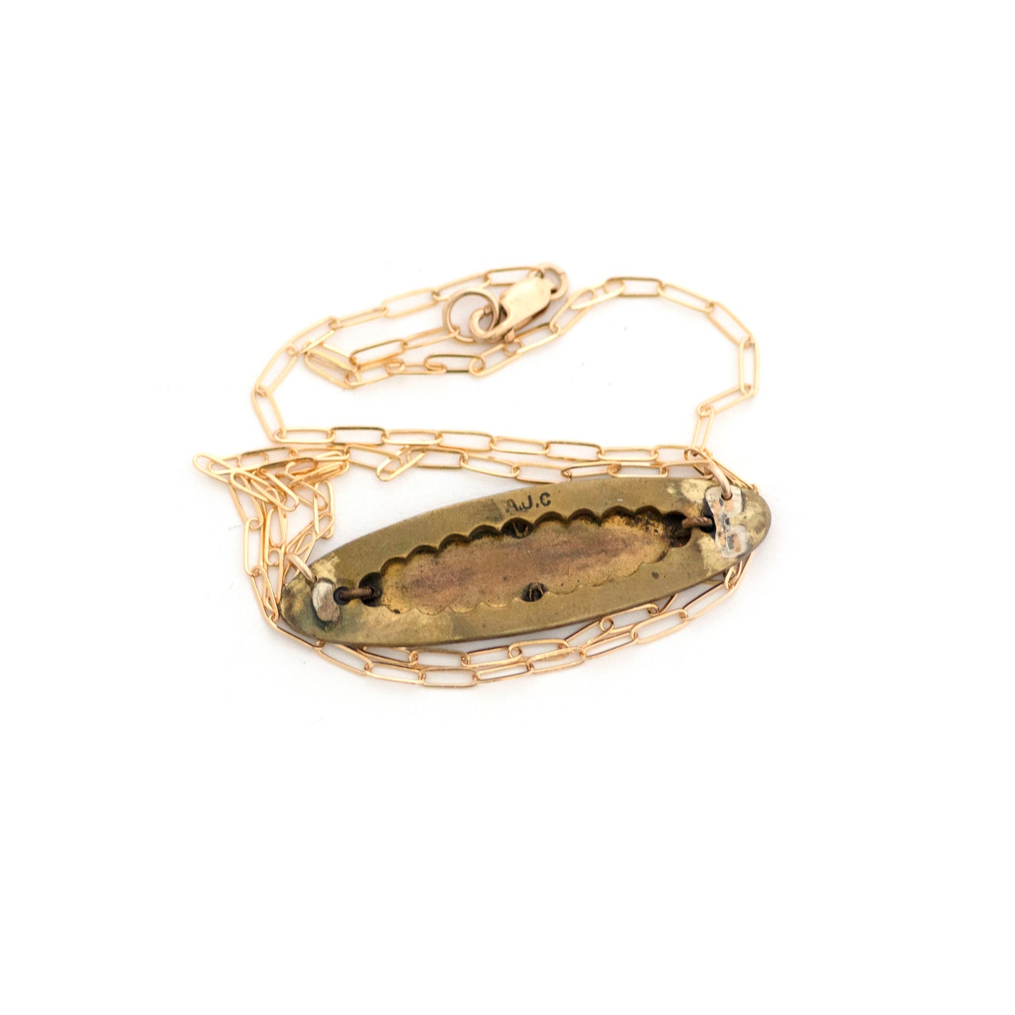 Victorian MOTHER Bar Pin Necklace