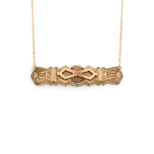Antique Bar Pin Necklace