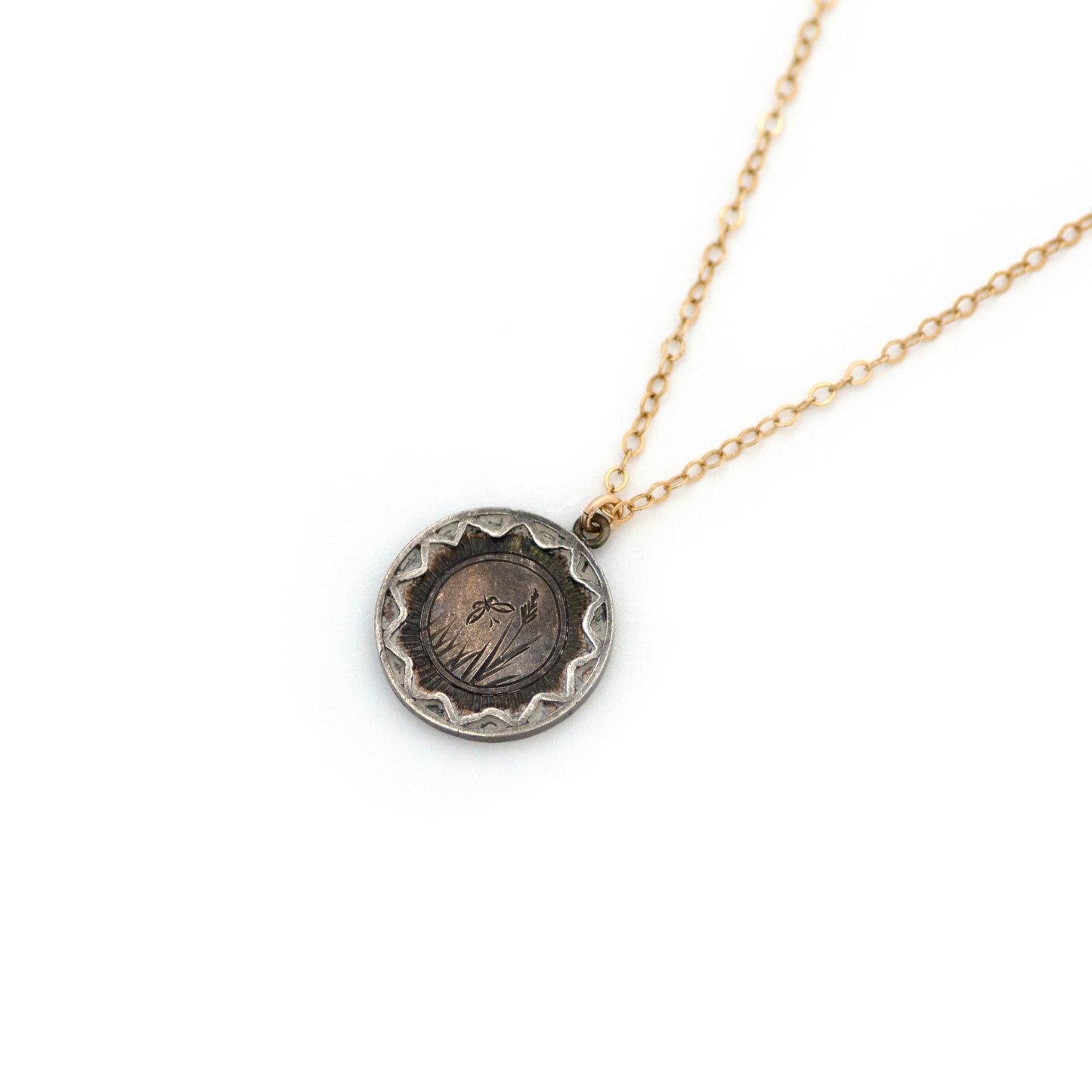 Butterfly in the Garden Sterling Pendant Necklace