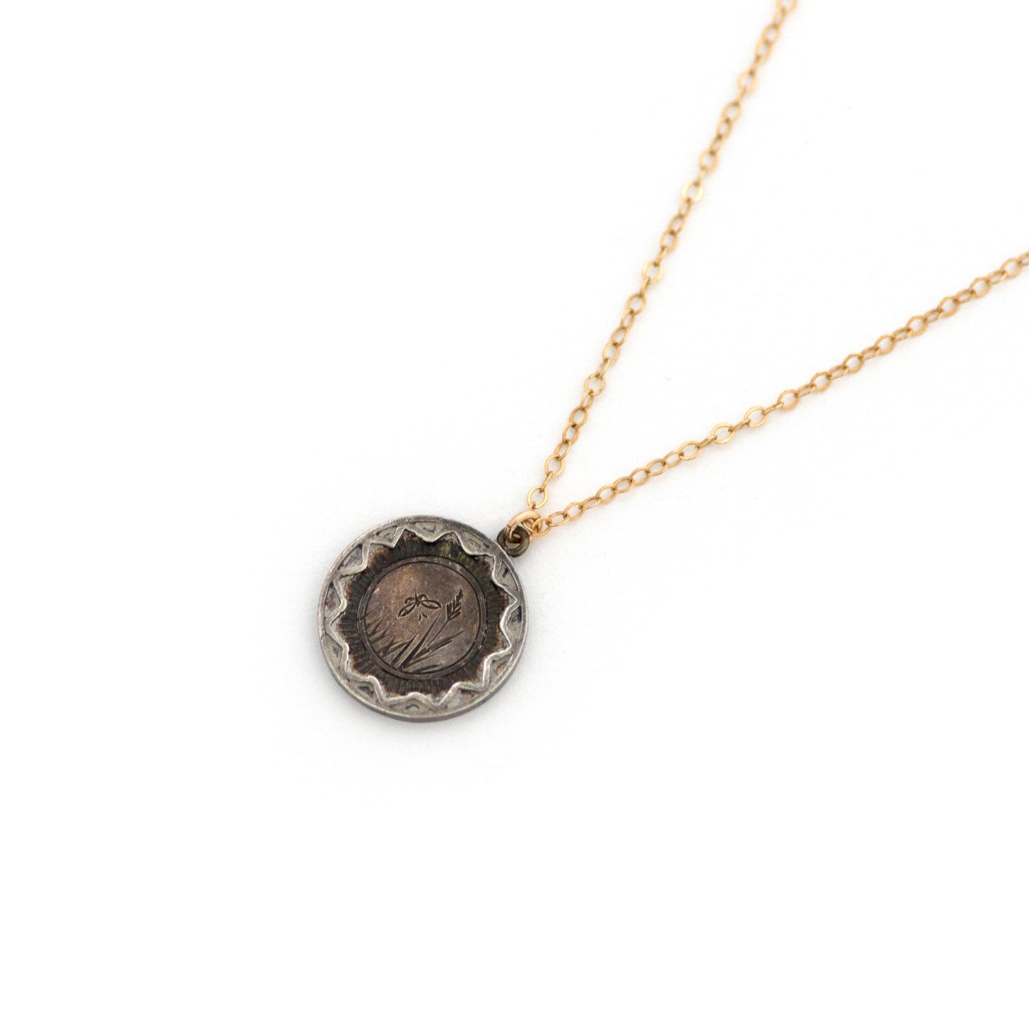 Butterfly in the Garden Sterling Pendant Necklace