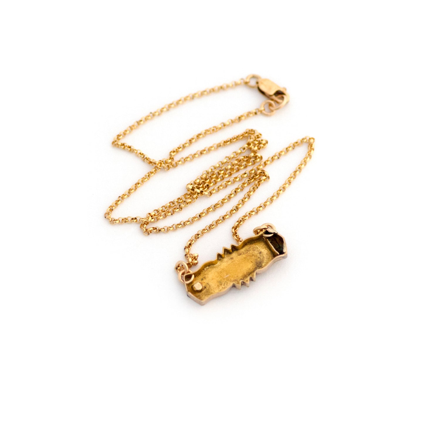 Antique 10k Gold BABY Bar Necklace