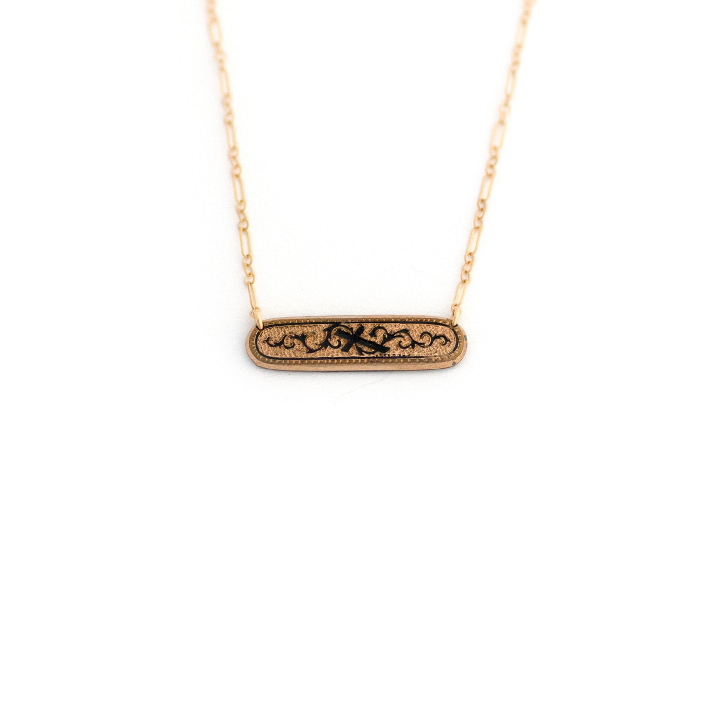 Taille d'Epargne Cross Mourning Necklace