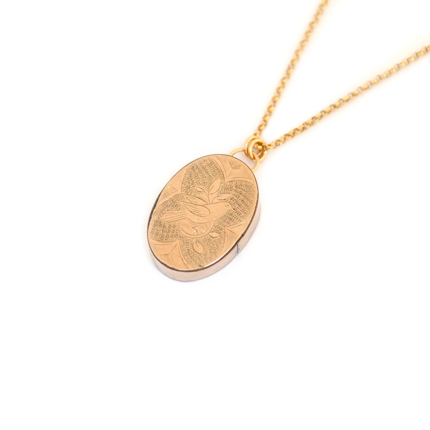 Victorian Dove Olive Branch Cuff Link Necklace