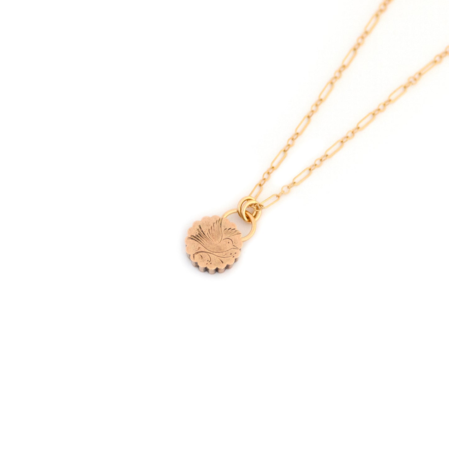Antique Victorian Dove Bird Necklace