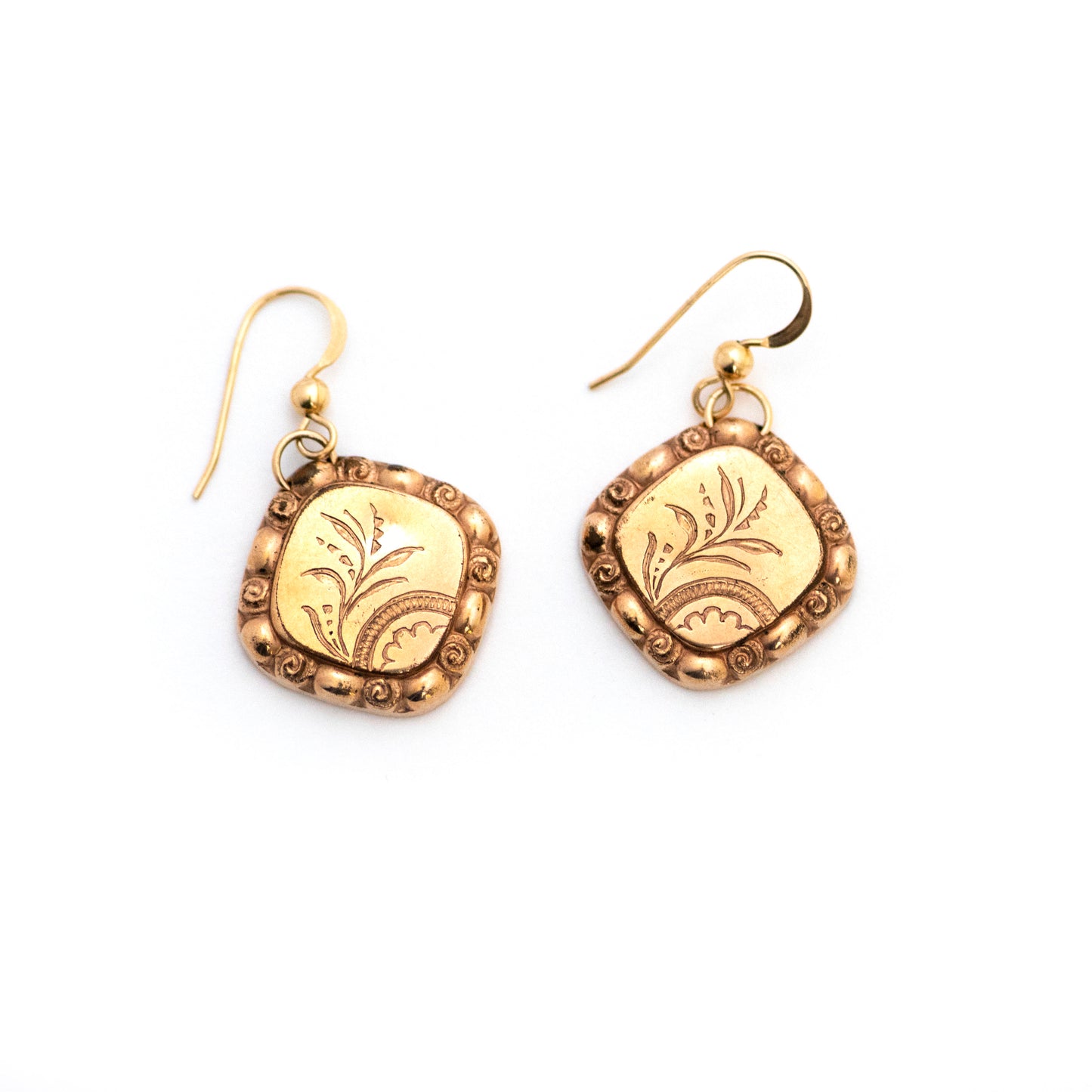 Blossoming Spring Rainbow Cloud Victorian Cufflink Earrings