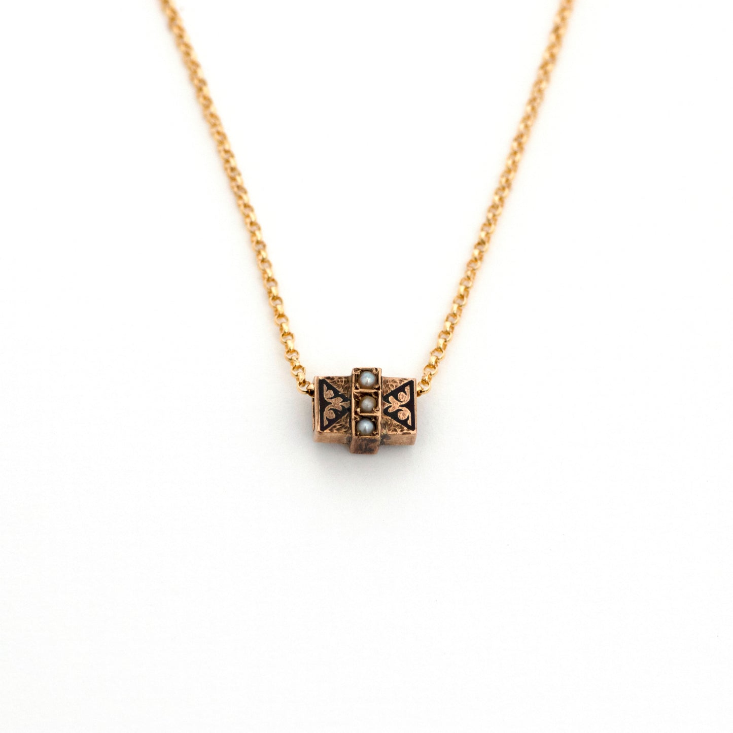 14k gold slide necklace