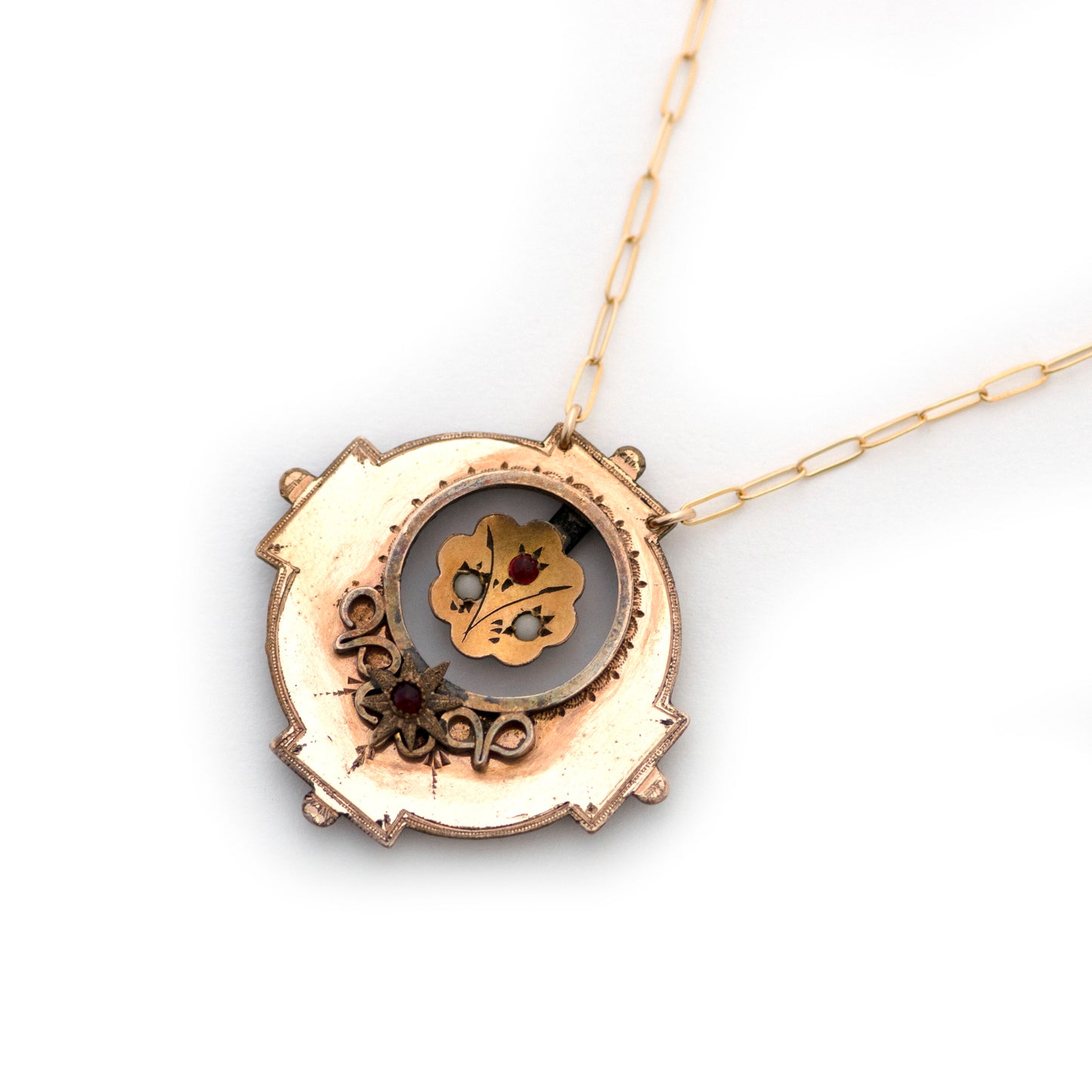antique victorian brooch conversion necklace