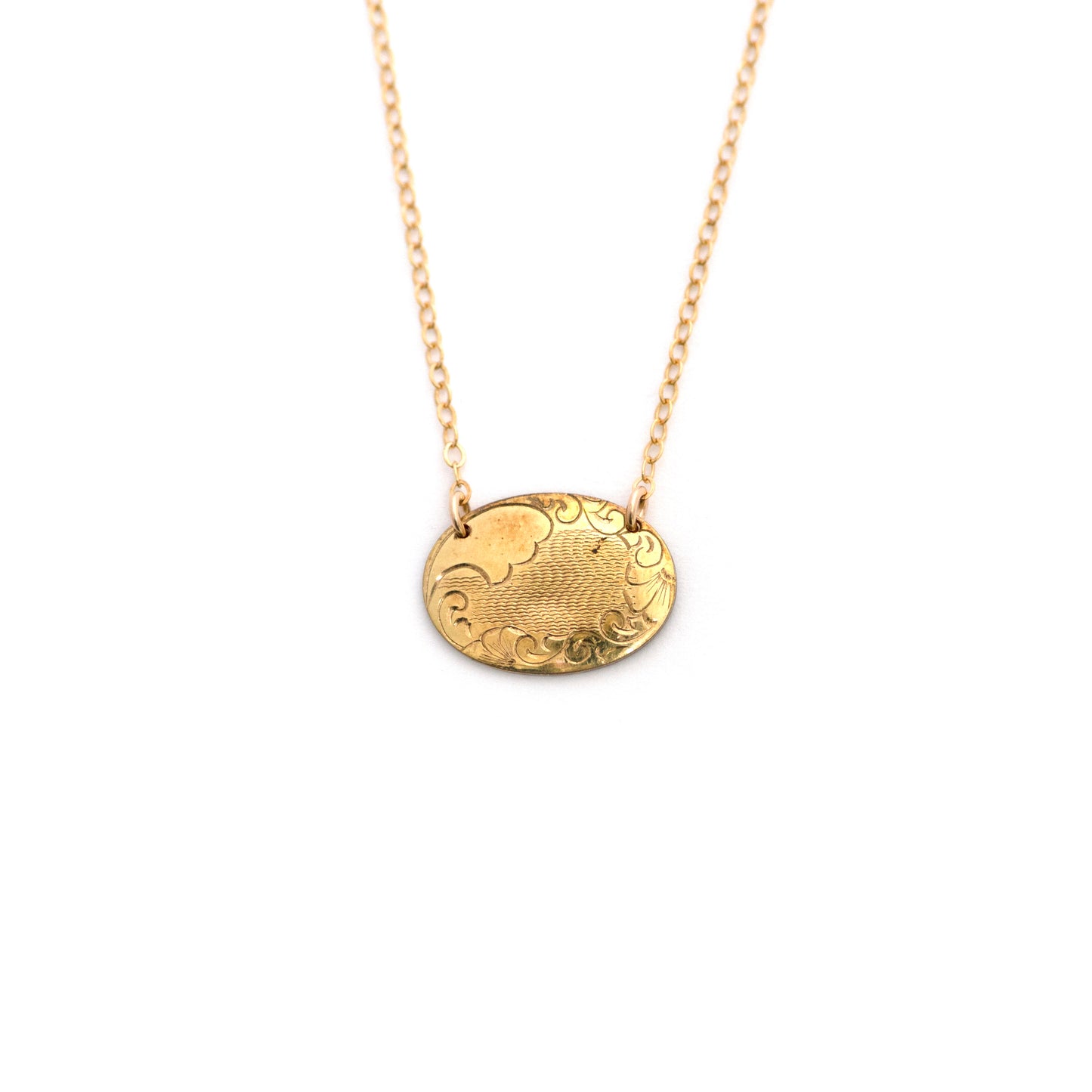 Ocean Waves Cufflink Necklace