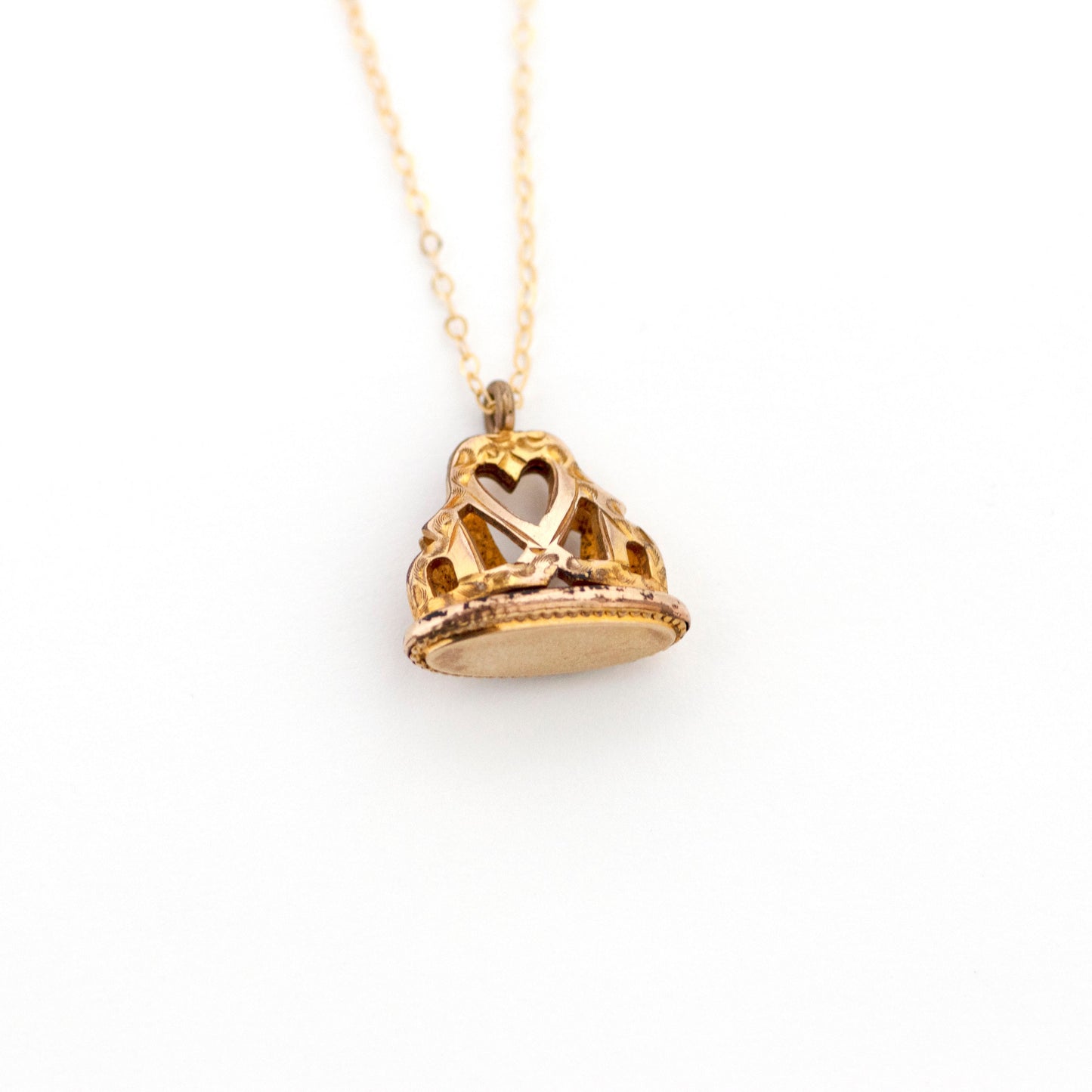 Heart Watch Fob Necklace