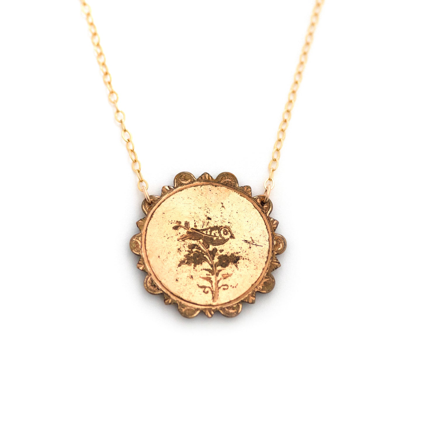 Bird On A Branch Victorian Necklace