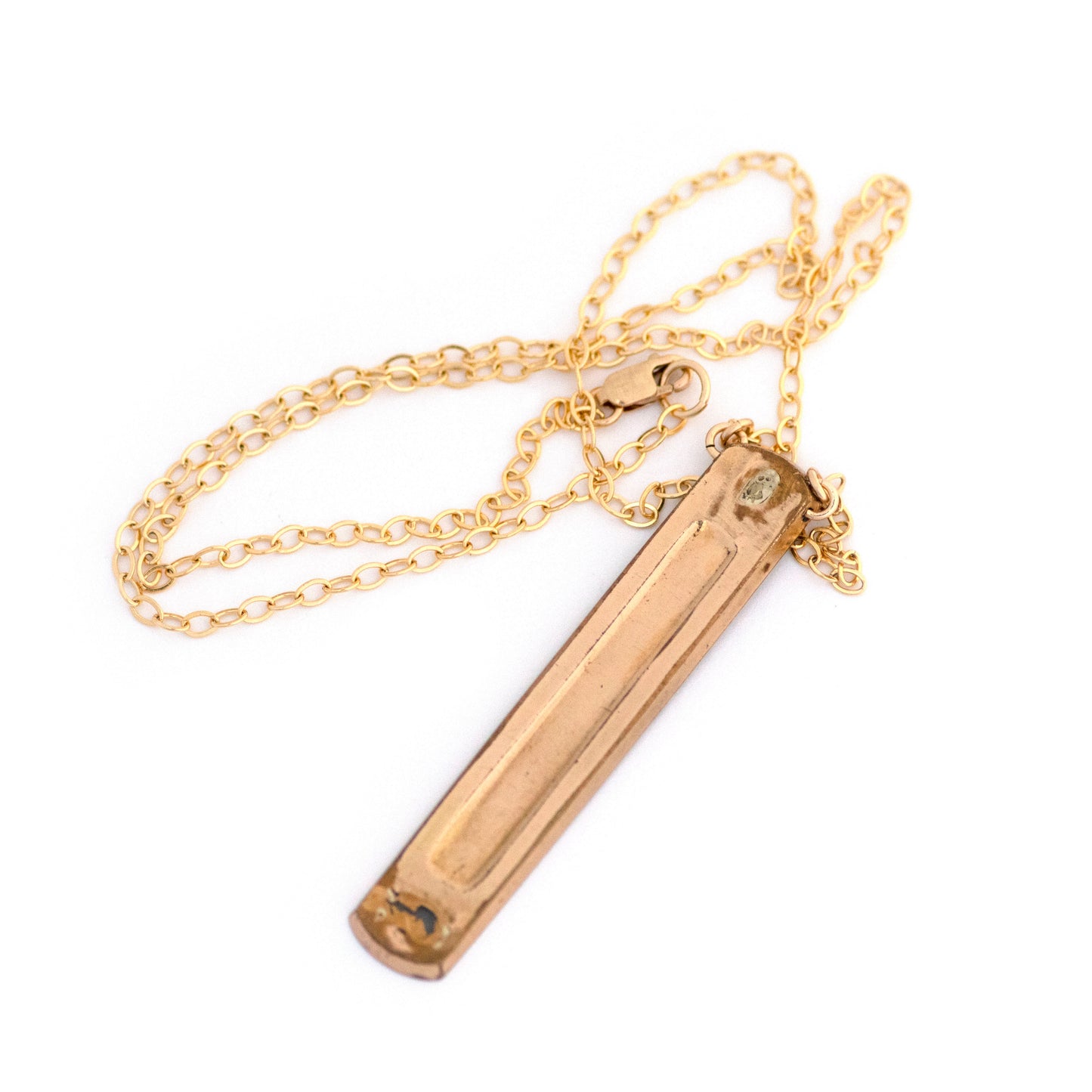 Victorian Rhododendron Vertical Bar Necklace