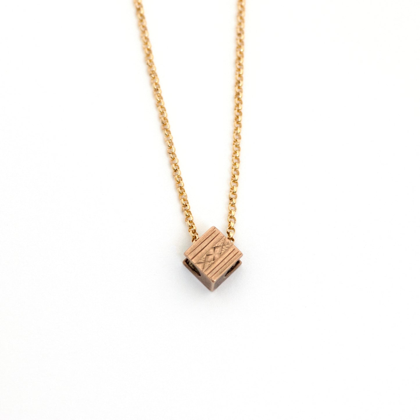 10k gold slide necklace