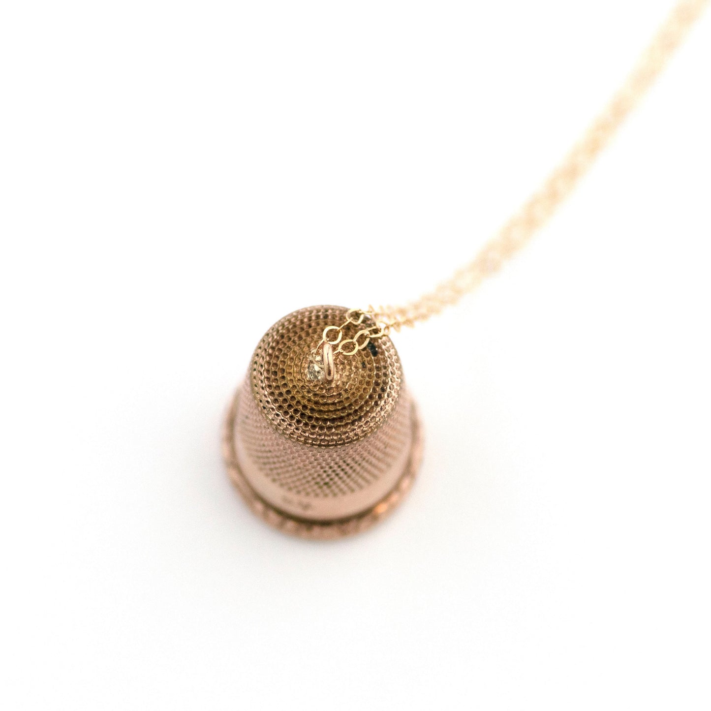 edwardian thimble pendant